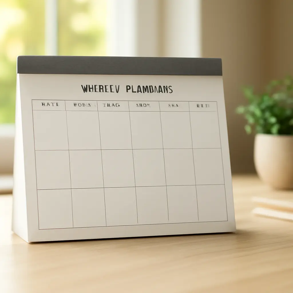 Guide d'achat : bloc planificateur hebdomadaire efficace