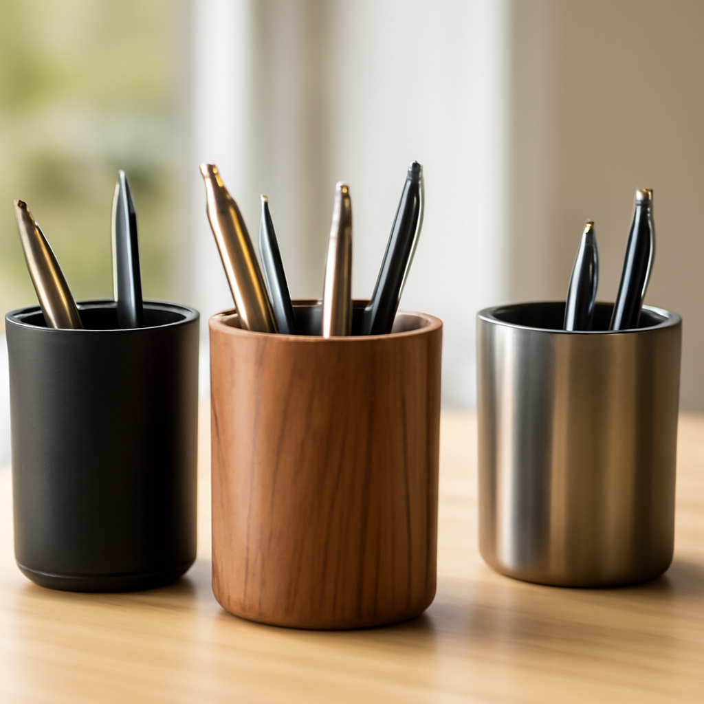 Guide d'achat des meilleurs porte-stylos pour votre bureau – Utilisation au jardin (IA)